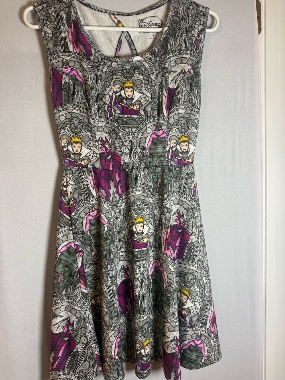 Disney Gray & Purple Villain Panel Sleeveless Dress